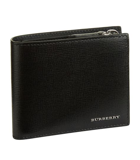 burberry leather black men wallet|burberry men's wallets on sale.